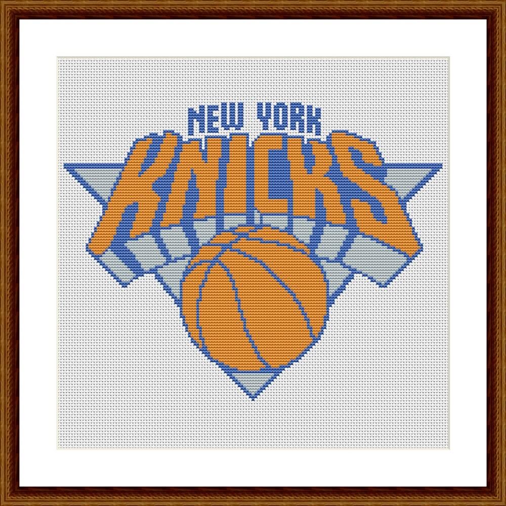 New York Knicks cross stitch pattern – JPCrochet