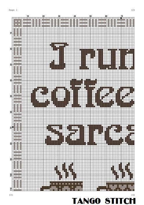 But First Coffee Cross Stitch Pattern Download PDF Coffee 