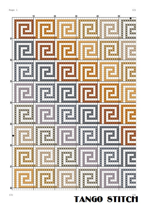 Stained glass orange ornament cross stitch pattern – JPCrochet