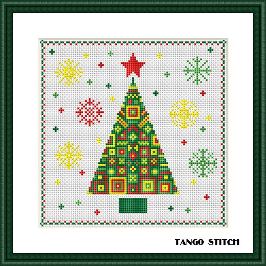 Merry Christmas Cross Stitch Pattern - Cross Stitch and Patterns