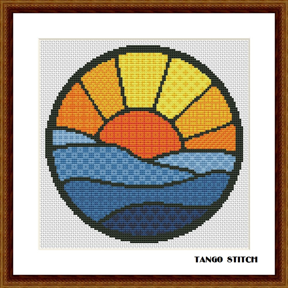 Beach Cross Stitch Pattern Ocean Cross Stitch Beginner Cross Stitch Modern Cross  Stitch PDF Pattern Instant Download 