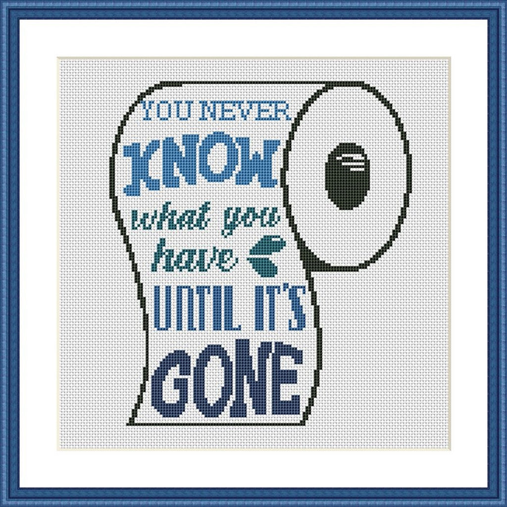 You never know what you have funny sarcastic free cross stitch pattern