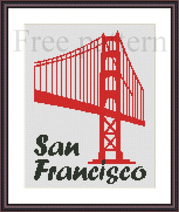 San Francisco cross stitch pattern