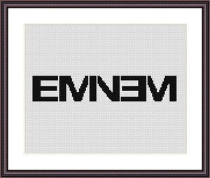 Eminem cross stitch embroidery