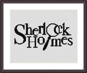 Sherlock Holmes cross stitch pattern