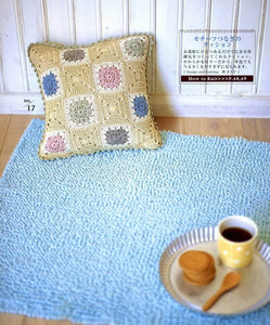 Granny square motifs cute crochet pillow case