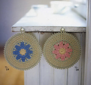 Round crochet pot holder pattern