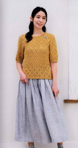Yellow sweater knitting pattern
