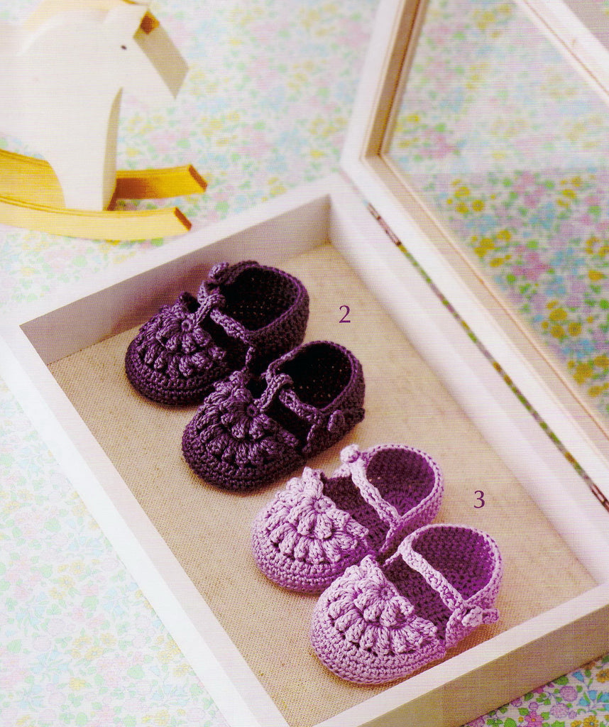 Crochet baby shoes pattern