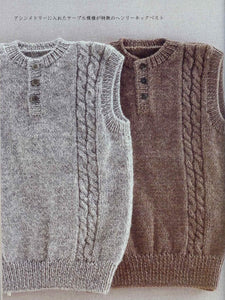 Easy knitting vest for men