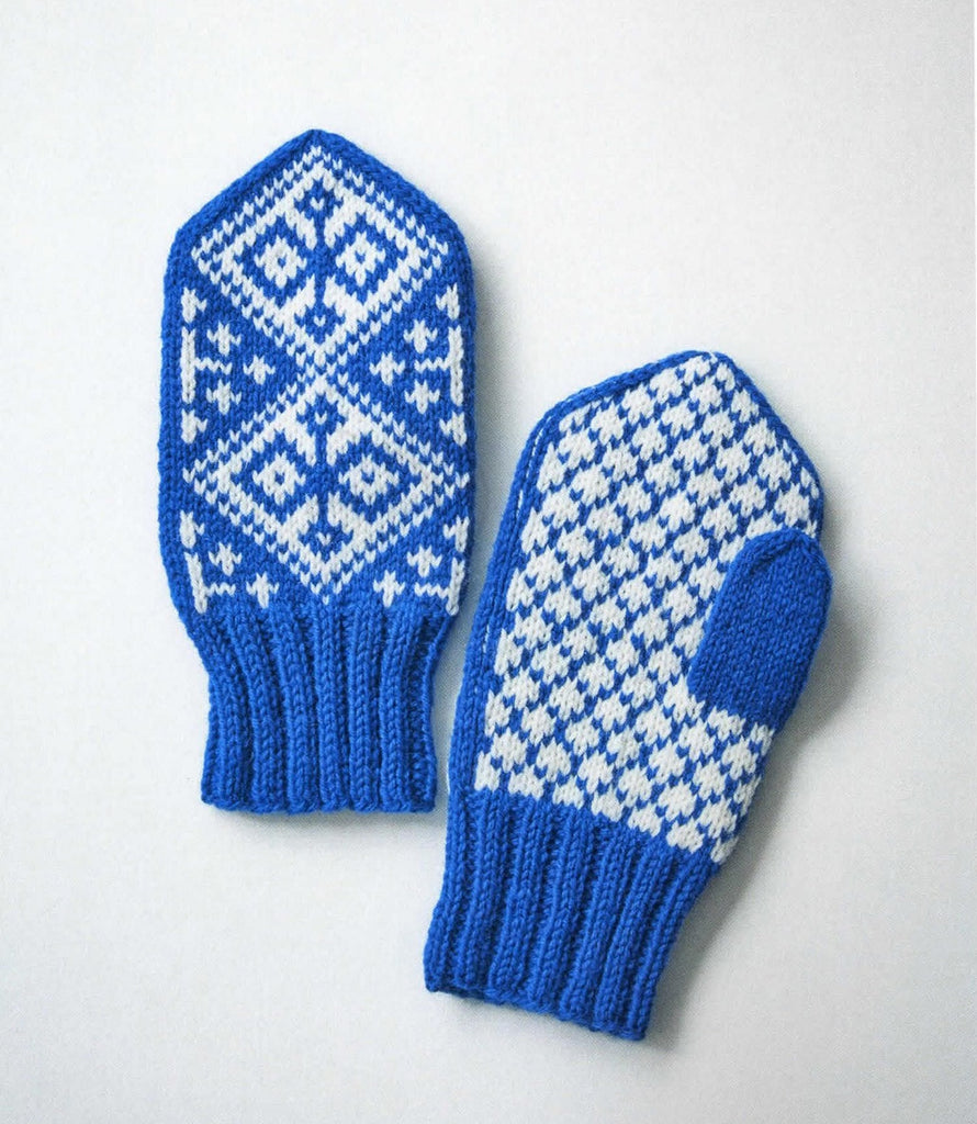 Cute Fair Isle mittens easy knitting pattern