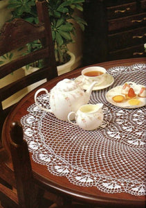 Big round table cloth crochet pattern