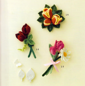 Crochet flower bouquet simple pattern