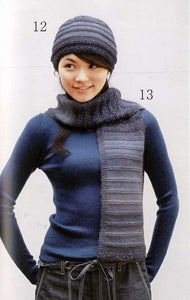 Hat and scarf set easy knitting pattern for beginners