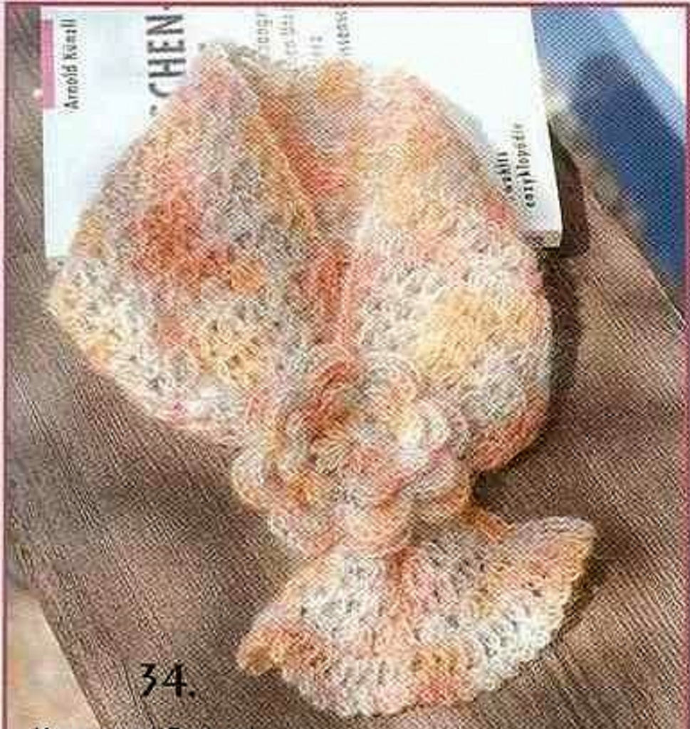 Mohair crochet scarf pattern