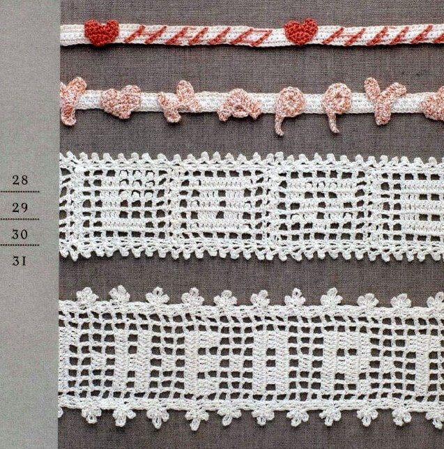 Crochet filet lace pattern