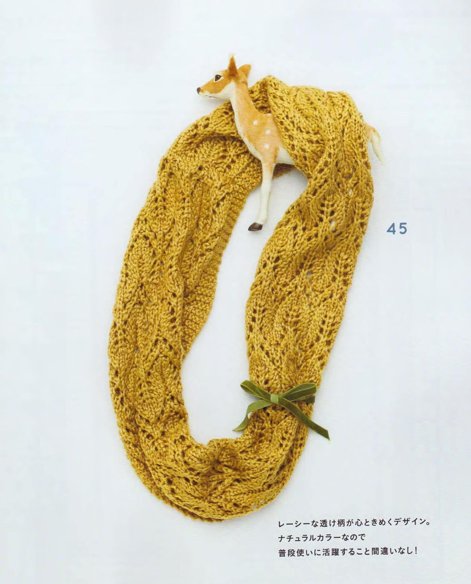 Cute yellow scarf knitting pattern – JPCrochet