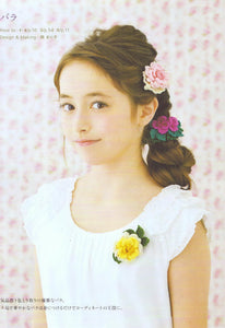 Cute floral crochet hair accessories for girls
