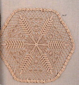 Modern crochet doily pattern