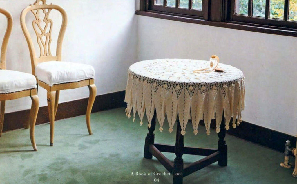 Modern crochet tablecloth pattern