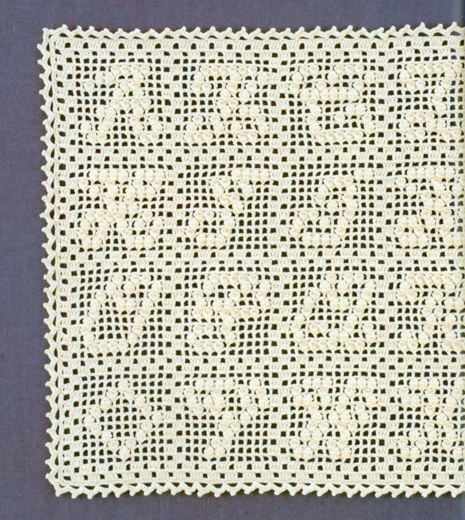 Cute crochet filet doily pattern