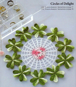 Flower doily free crochet pattern