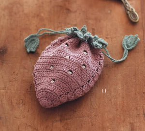 Easy quick crochet strawberry bag for girl