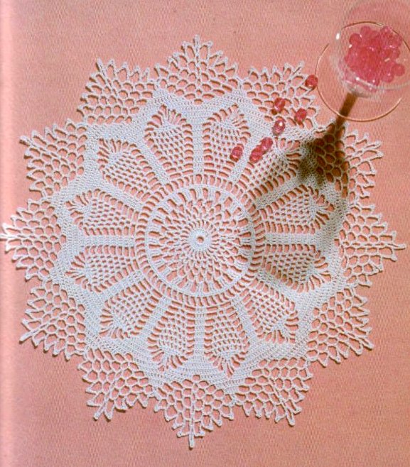 Elegant crochet doily