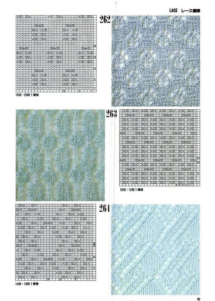 Stylish knitting lace patterns
