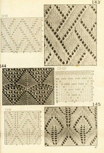 Knitting lace vintage patterns