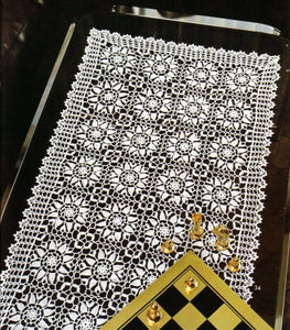 Elegant table runner crochet pattern