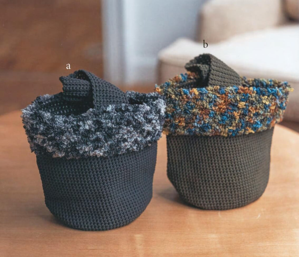 Modern basket crochet bag pattern