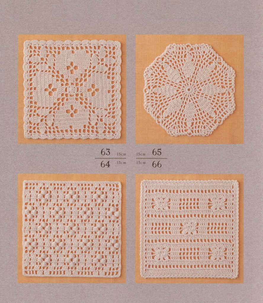 Stylish crochet filet motif patterns