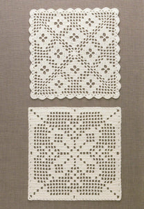 Quick and easy crochet filet motifs for your projects
