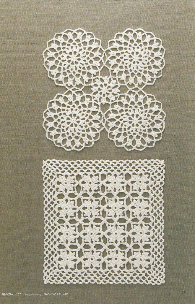 Modern crochet motifs