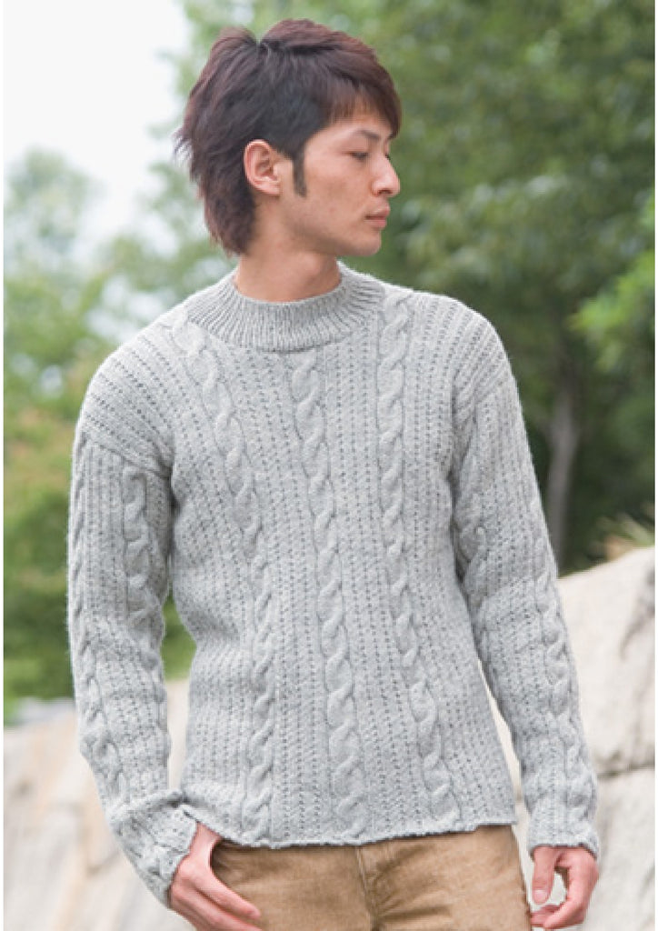 Casual men's pullover knitting pattern