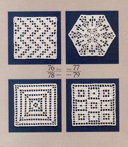 Stylish filet small crochet doily patterns