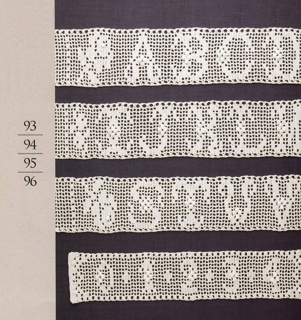 Alphabet filet crochet lace free pattern