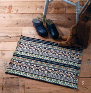 Elegant ornament cute floor mat crochet pattern