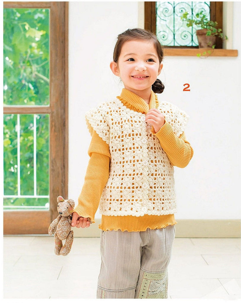 Cute crochet vest for girl
