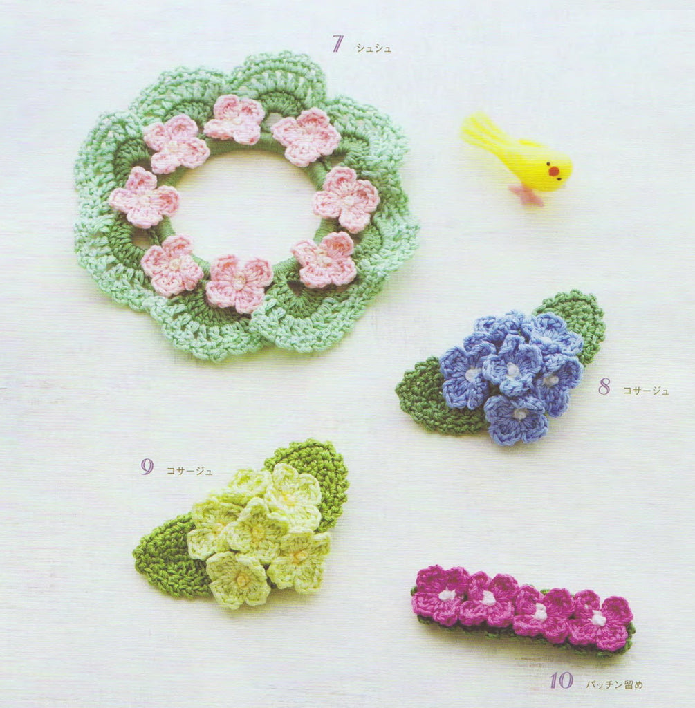 Cute crochet flowers for your hair style