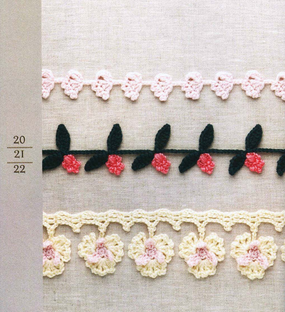 Crochet flower lace patterns