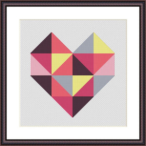 Hearts cross stitch patterns