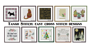 Tango Stitch easy cross stitch design