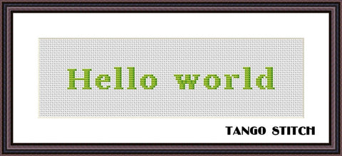 3D cross stitch letters font alphabet pattern - Tango Stitch