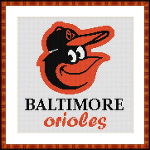 Baltimore modern cross stitch pattern easy embroidery design
