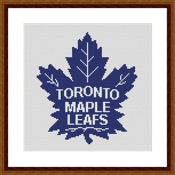 Toronto Maple Leafs cross stitch pattern
