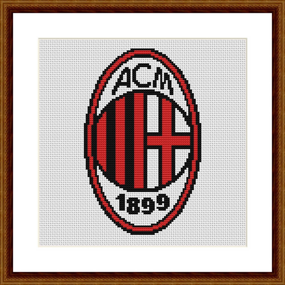 AC MILAN cross stitch pattern