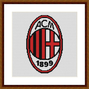 AC MILAN cross stitch pattern