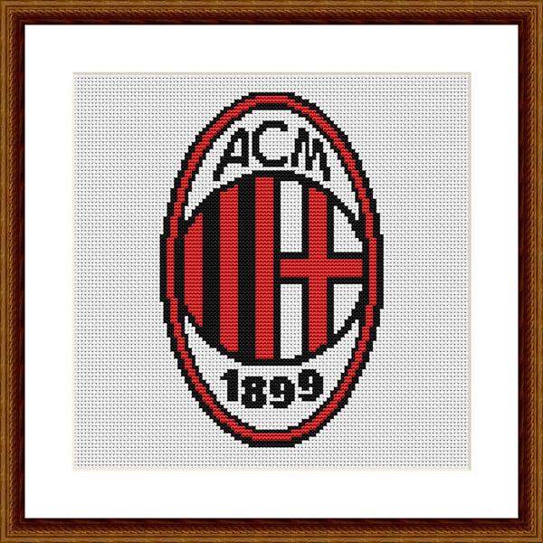 AC MILAN cross stitch pattern